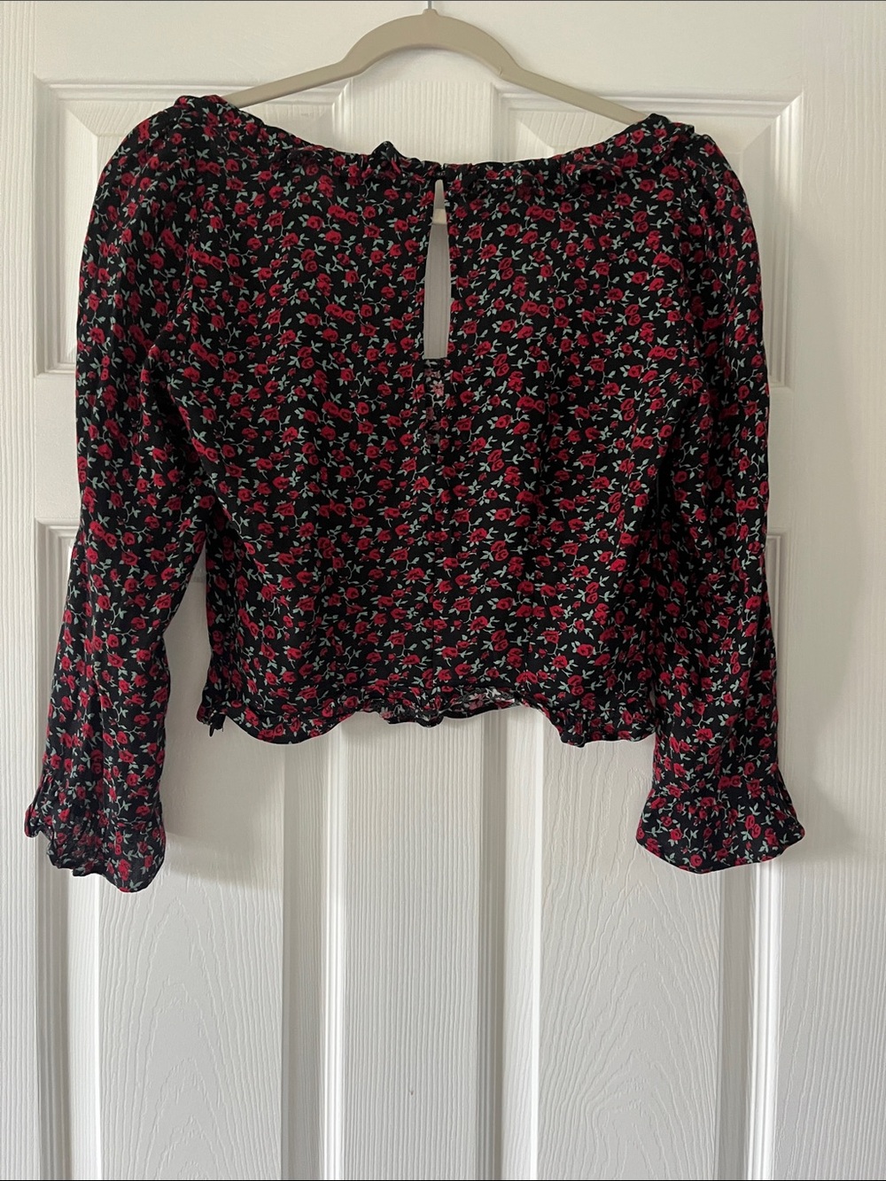 Reformation Ruffled Rose Crop Top - Picture 5 of 13
